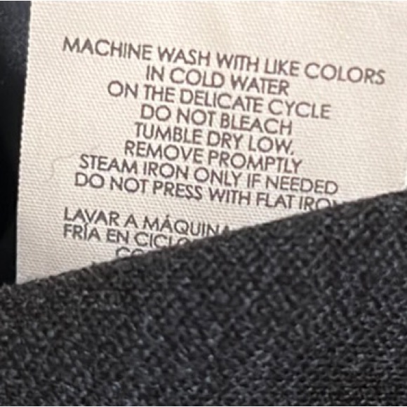 Cabi, Long Sleeves, Attached Slim Scarf, 2-Pocket Coat, Dark Blue, Size Small - Picture 9 of 9